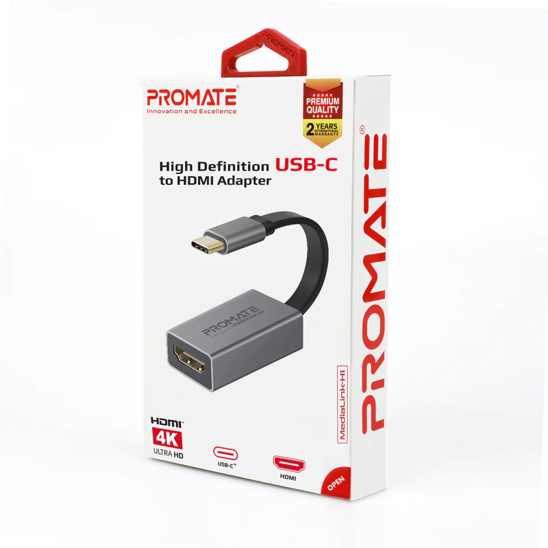 PROMATE MEDIALINK-H1 High Definition USB-C to HDMI Adapter PROMATE MEDIALINK-H1 High Definition USB-C to HDMI Adapter